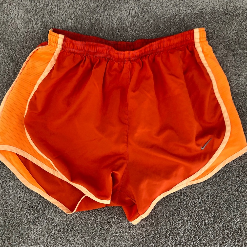 Orange Nike tempo shorts EUC